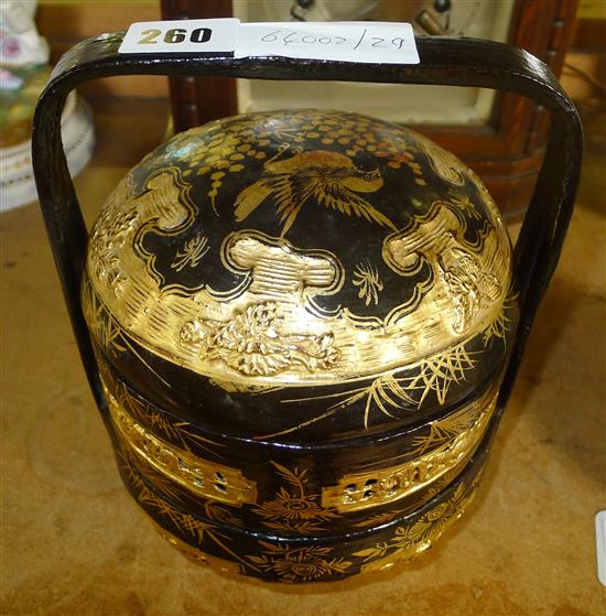 Japanese lacquered box.